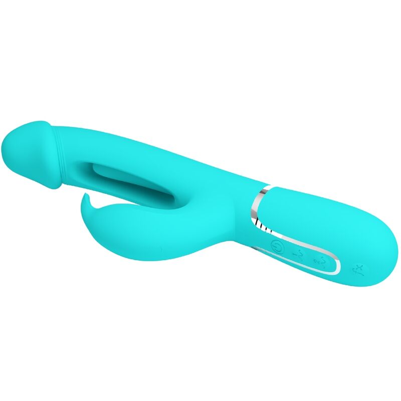 Pretty Love - Kampas Vibrador Rabbit 3 En 1 Multifunción Con Lengua Verde Agua 5 Pretty Love - Kampas Vibrador Rabbit 3 En 1 Multifunción Con Lengua Verde Agua - Imagen 5