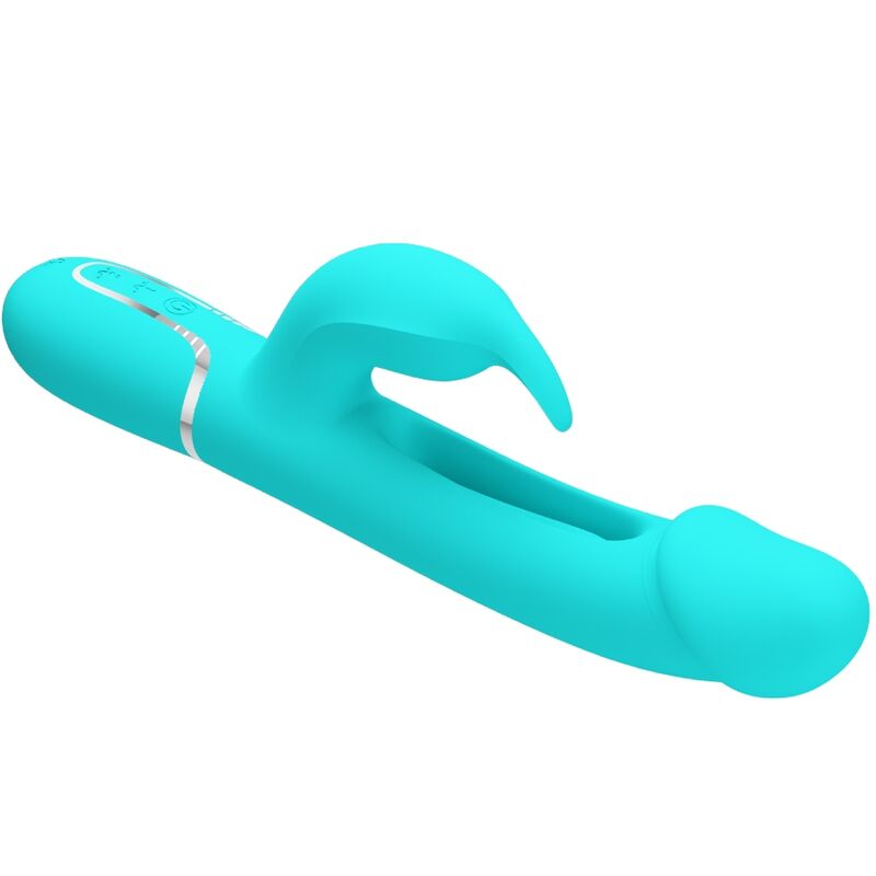 Pretty Love - Kampas Vibrador Rabbit 3 En 1 Multifunción Con Lengua Verde Agua 6 Pretty Love - Kampas Vibrador Rabbit 3 En 1 Multifunción Con Lengua Verde Agua - Imagen 6