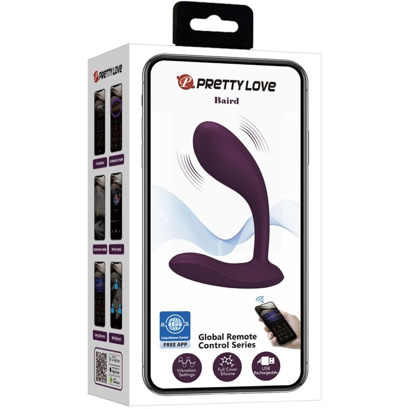Pretty Love - Baird G-Spot 12 Vibraciones Recargable Lila App 14 Pretty Love - Baird G-Spot 12 Vibraciones Recargable Lila App - Imagen 14