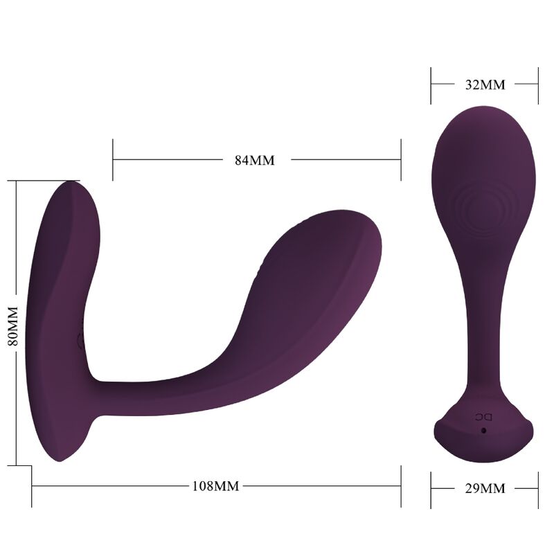 Pretty Love - Baird G-Spot 12 Vibraciones Recargable Lila App 3 Pretty Love - Baird G-Spot 12 Vibraciones Recargable Lila App - Imagen 3