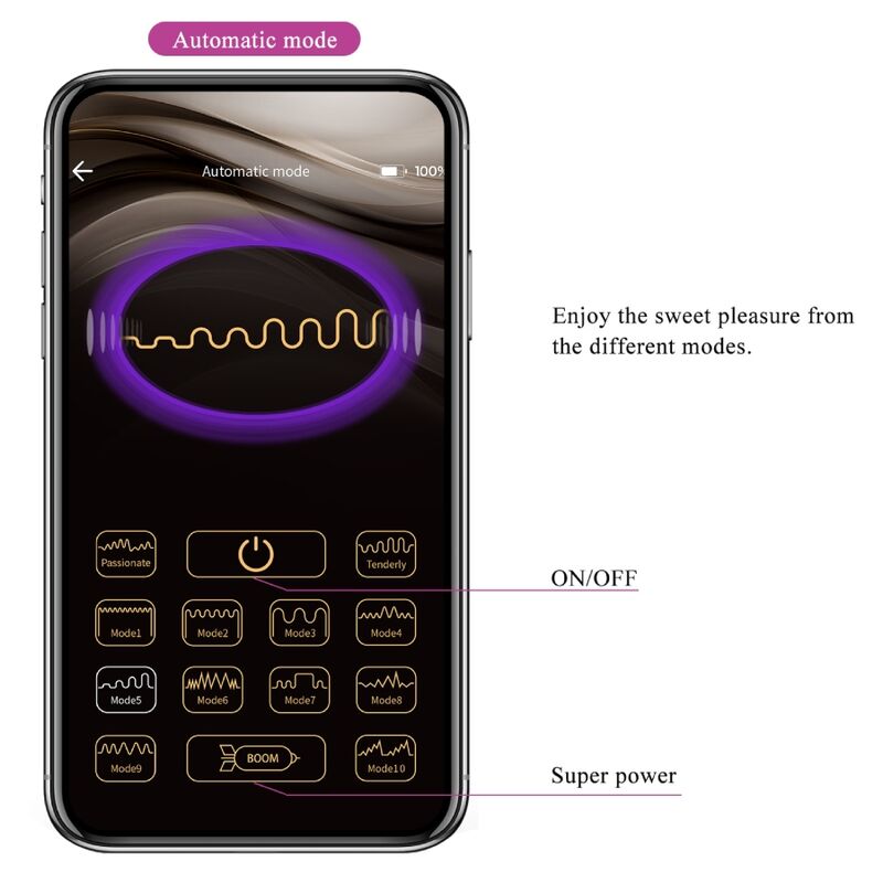 Pretty Love - Baird G-Spot 12 Vibraciones Recargable Lila App 12 Pretty Love - Baird G-Spot 12 Vibraciones Recargable Lila App - Imagen 12