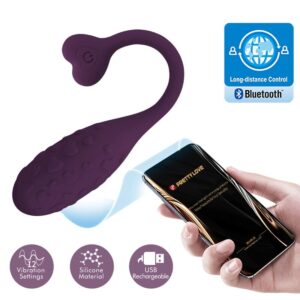 Pretty Love - Fisherman Huevo Vibrador Lila Controlado por App