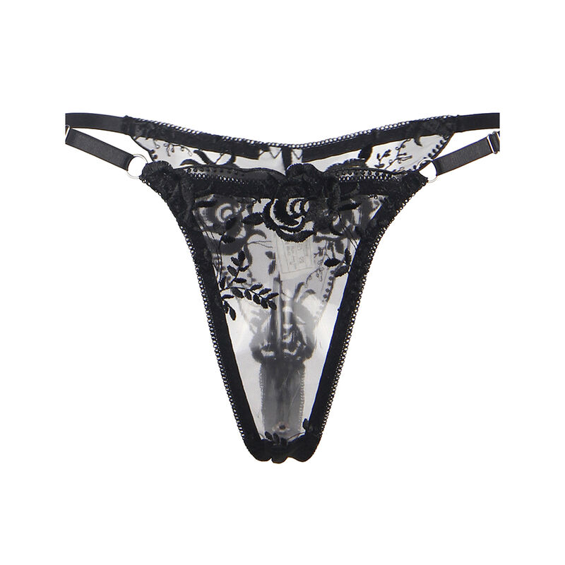 Subblime - Set De 3 Piezas Sujetador + Tanga + Liga Estampado Floral Negro 24 Subblime - Set De 3 Piezas Sujetador + Tanga + Liga Estampado Floral Negro - Imagen 24
