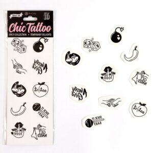 Secret Play - Set de 10 Tattoos Temporales Spicy Collection