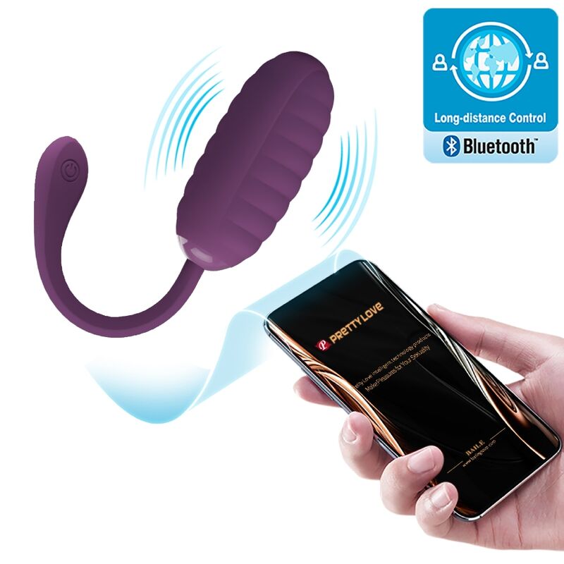 Pretty Love - Casper Huevo Vibrador Recargable Morado 6 Pretty Love - Casper Huevo Vibrador Recargable Morado - Imagen 6