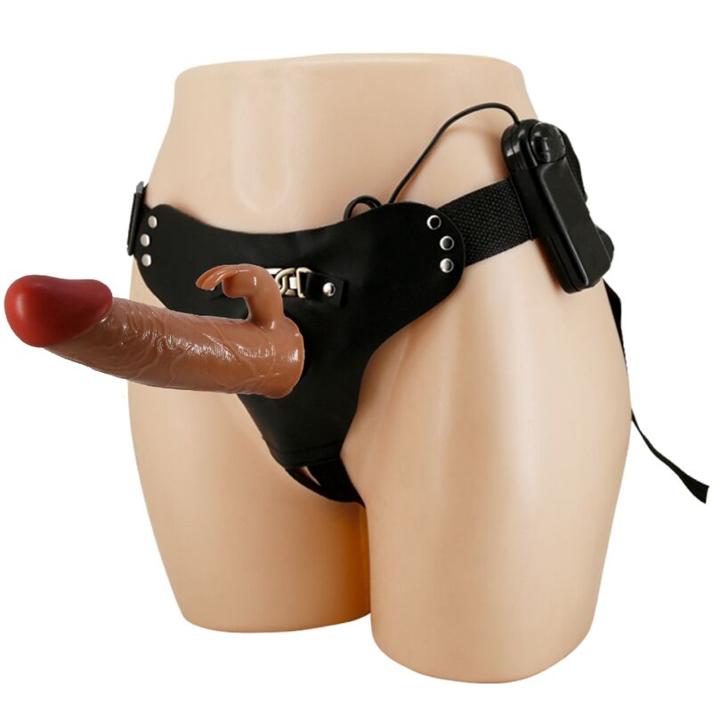 Pretty Love - Marion Harness Briefs Universal Con Dildo Vibración 19 Cm Mulato 1 Pretty Love - Marion Harness Briefs Universal Con Dildo Vibración 19 Cm Mulato