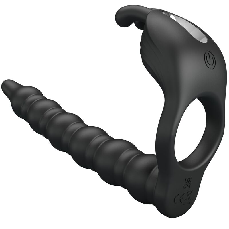 Pretty Love - Blackney Anillo Pene Con Plug Vibrador Negro 1 Pretty Love - Blackney Anillo Pene Con Plug Vibrador Negro