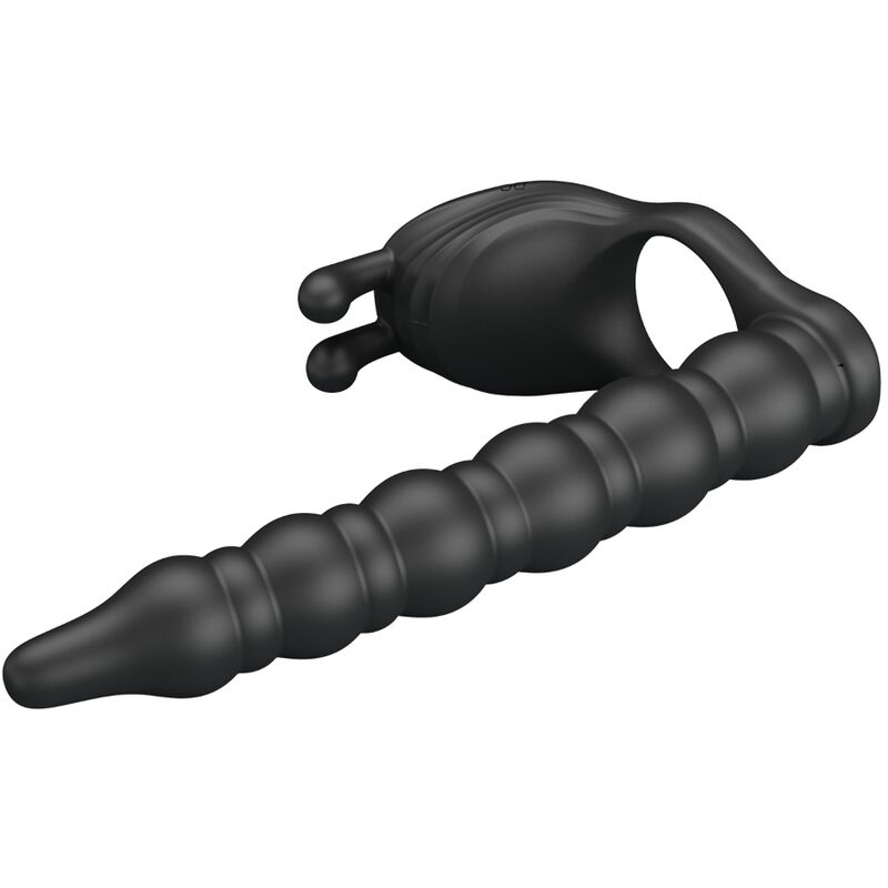 Pretty Love - Blackney Anillo Pene Con Plug Vibrador Negro 3 Pretty Love - Blackney Anillo Pene Con Plug Vibrador Negro - Imagen 3