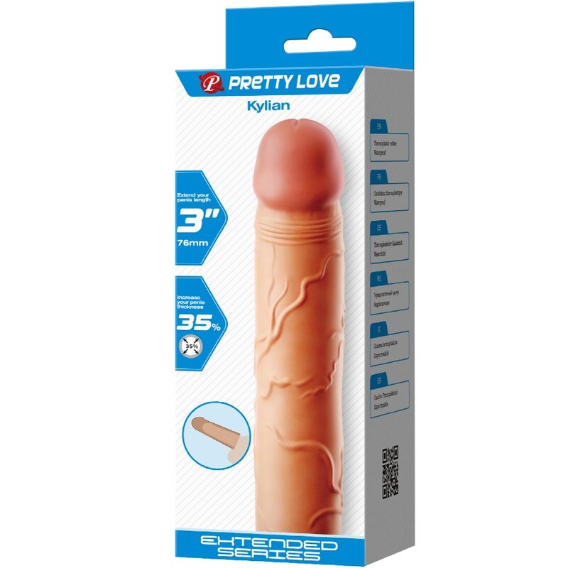 Pretty Love - Kylian Funda De Pene Extensora Natural 6 Pretty Love - Kylian Funda De Pene Extensora Natural - Imagen 6