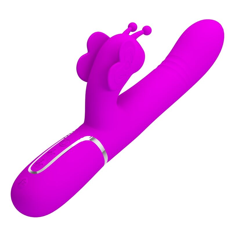 Pretty Love - Vibrador Rabbit Multifunción 4 En 1 Mariposa Fucsia 3 Pretty Love - Vibrador Rabbit Multifunción 4 En 1 Mariposa Fucsia - Imagen 3