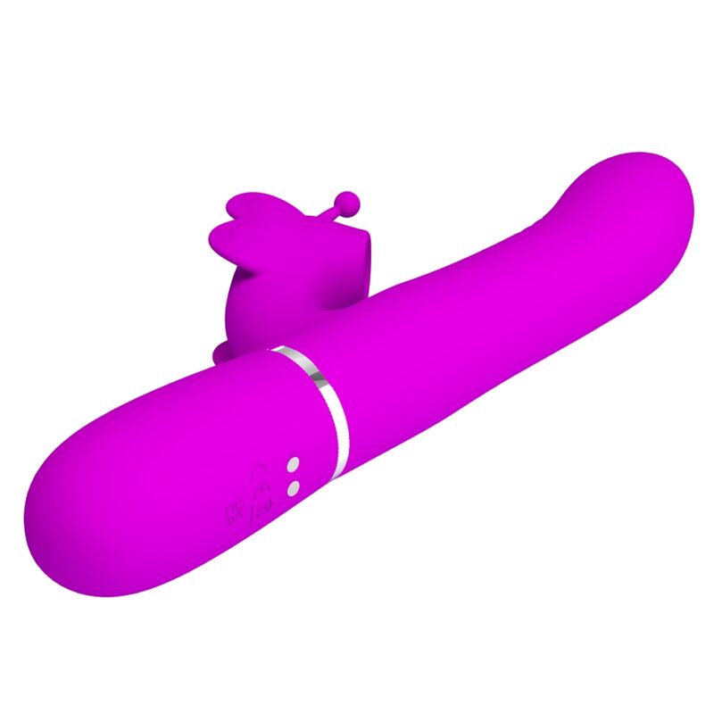 Pretty Love - Vibrador Rabbit Multifunción 4 En 1 Mariposa Fucsia 4 Pretty Love - Vibrador Rabbit Multifunción 4 En 1 Mariposa Fucsia - Imagen 4