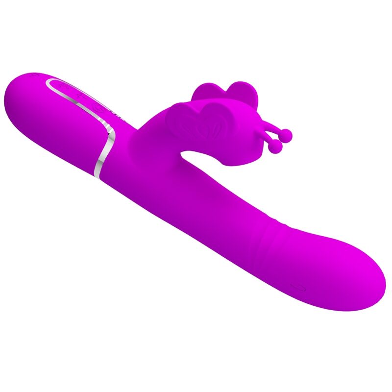 Pretty Love - Vibrador Rabbit Multifunción 4 En 1 Mariposa Fucsia 5 Pretty Love - Vibrador Rabbit Multifunción 4 En 1 Mariposa Fucsia - Imagen 5