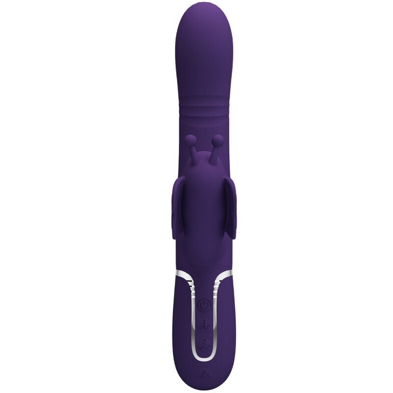 Pretty Love - Vibrador Rabbit Multifunción 4 En 1 Mariposa Morado 2 Pretty Love - Vibrador Rabbit Multifunción 4 En 1 Mariposa Morado - Imagen 2