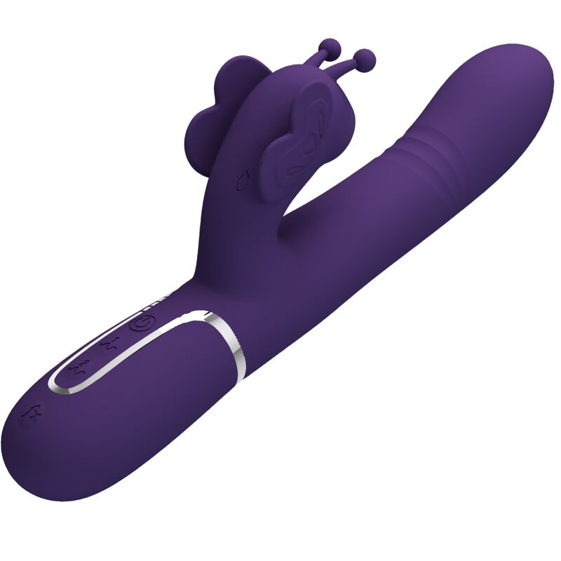 Pretty Love - Vibrador Rabbit Multifunción 4 En 1 Mariposa Morado 3 Pretty Love - Vibrador Rabbit Multifunción 4 En 1 Mariposa Morado - Imagen 3