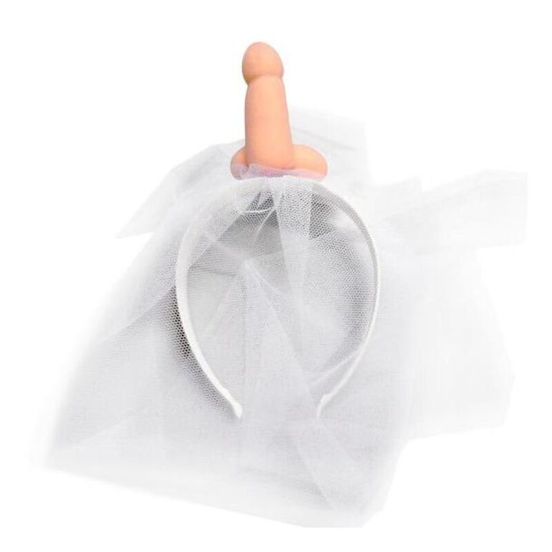 Diablo Picante - Velo De Novia Blanco Con Pene 1 Diablo Picante - Velo De Novia Blanco Con Pene