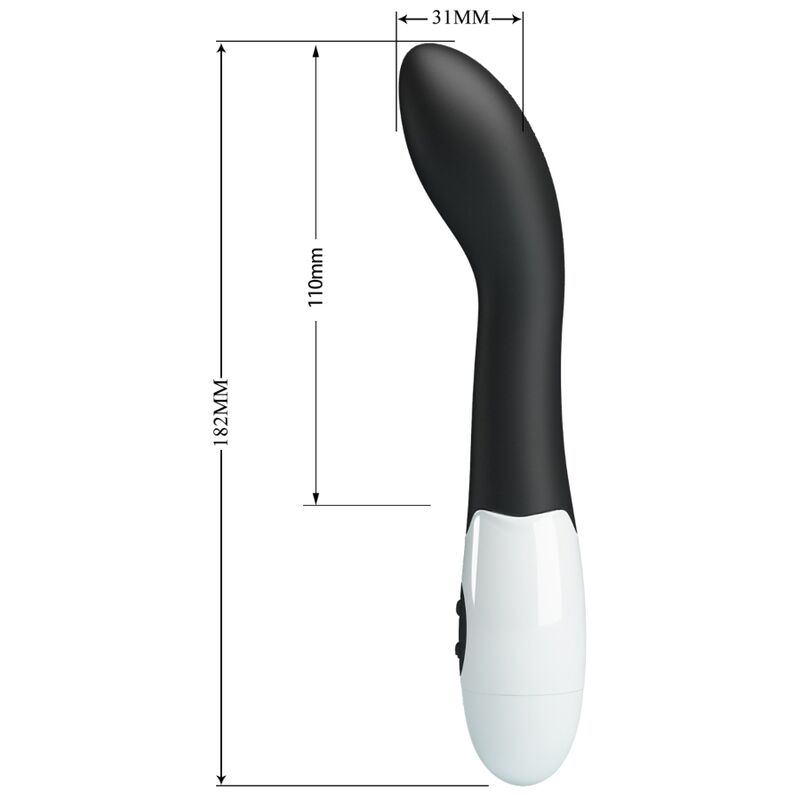 Pretty Love - Bishop Vibrador Punto G 30 Modos Negro 7 Pretty Love - Bishop Vibrador Punto G 30 Modos Negro - Imagen 7