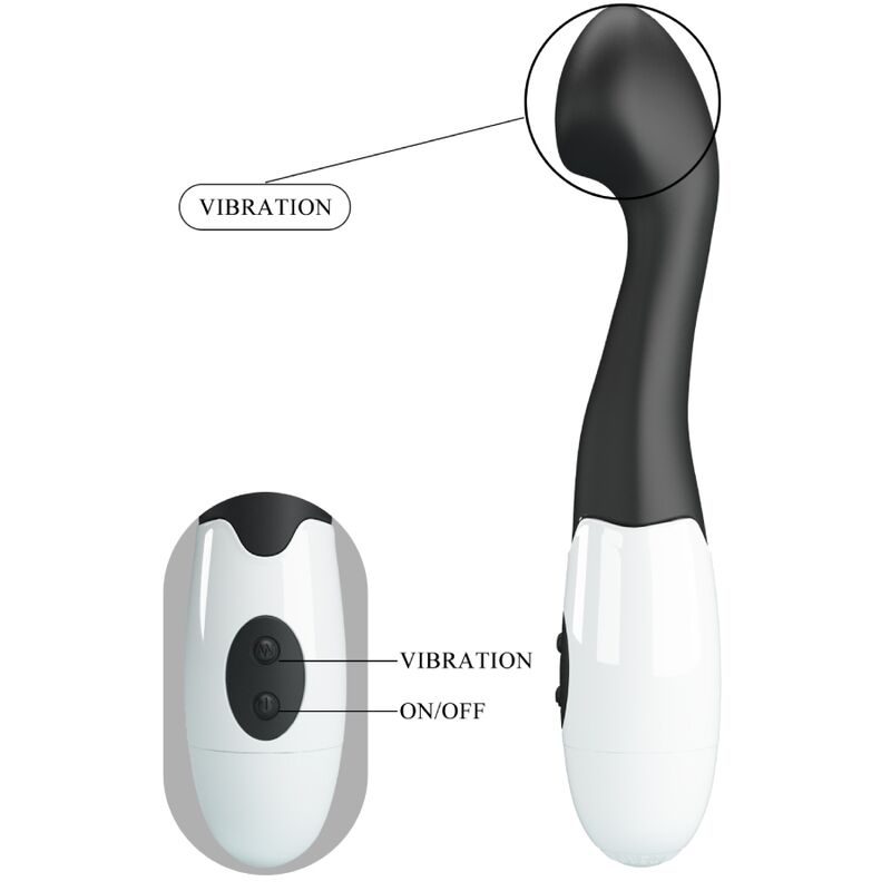 Pretty Love - Charles Vibrador Punto G 30 Modos Negro 8 Pretty Love - Charles Vibrador Punto G 30 Modos Negro - Imagen 8