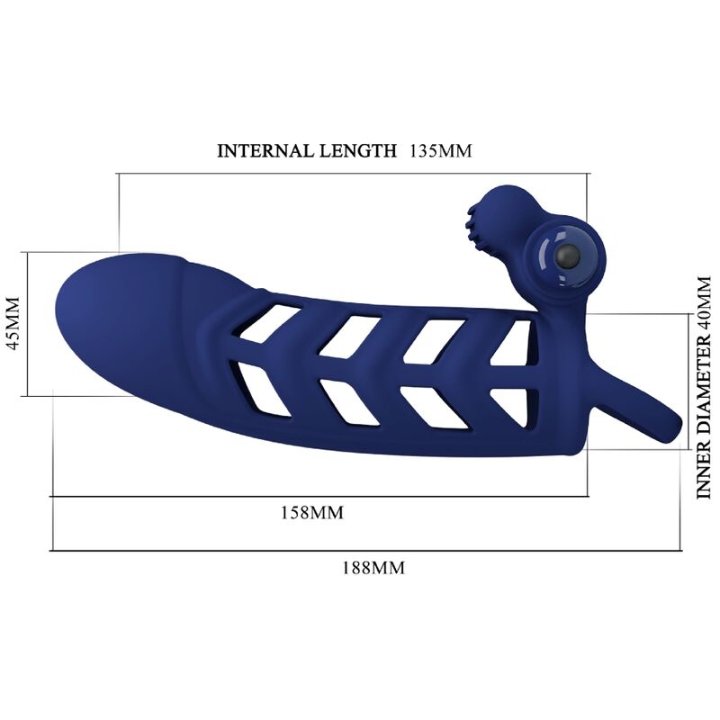 Pretty Love - Altaf Anillo Vibrador Con Funda De Silicona Azul 7 Pretty Love - Altaf Anillo Vibrador Con Funda De Silicona Azul - Imagen 7
