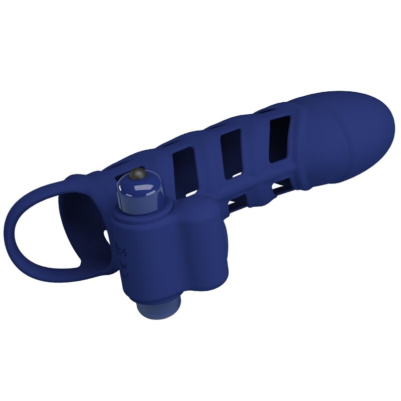 Pretty Love - Altaf Anillo Vibrador Con Funda De Silicona Azul 2 Pretty Love - Altaf Anillo Vibrador Con Funda De Silicona Azul - Imagen 2