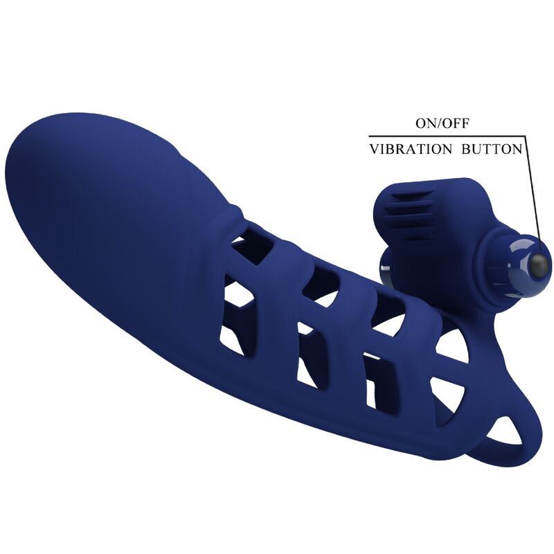 Pretty Love - Altaf Anillo Vibrador Con Funda De Silicona Azul 8 Pretty Love - Altaf Anillo Vibrador Con Funda De Silicona Azul - Imagen 8