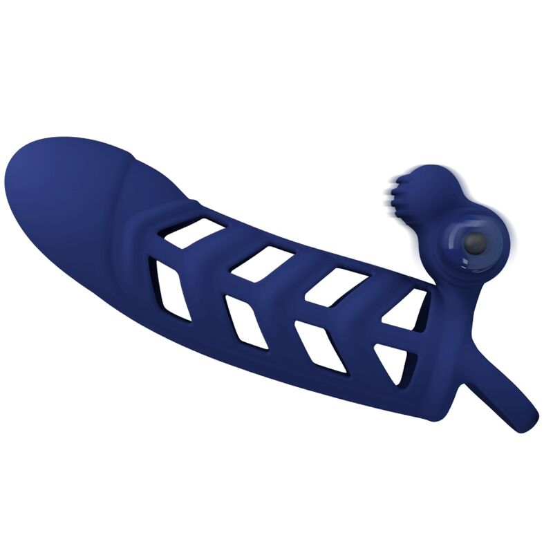 Pretty Love - Altaf Anillo Vibrador Con Funda De Silicona Azul 3 Pretty Love - Altaf Anillo Vibrador Con Funda De Silicona Azul - Imagen 3