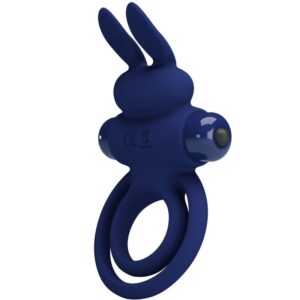 Pretty Love - Darey Doble Anillo Vibrador Rabbit Azul