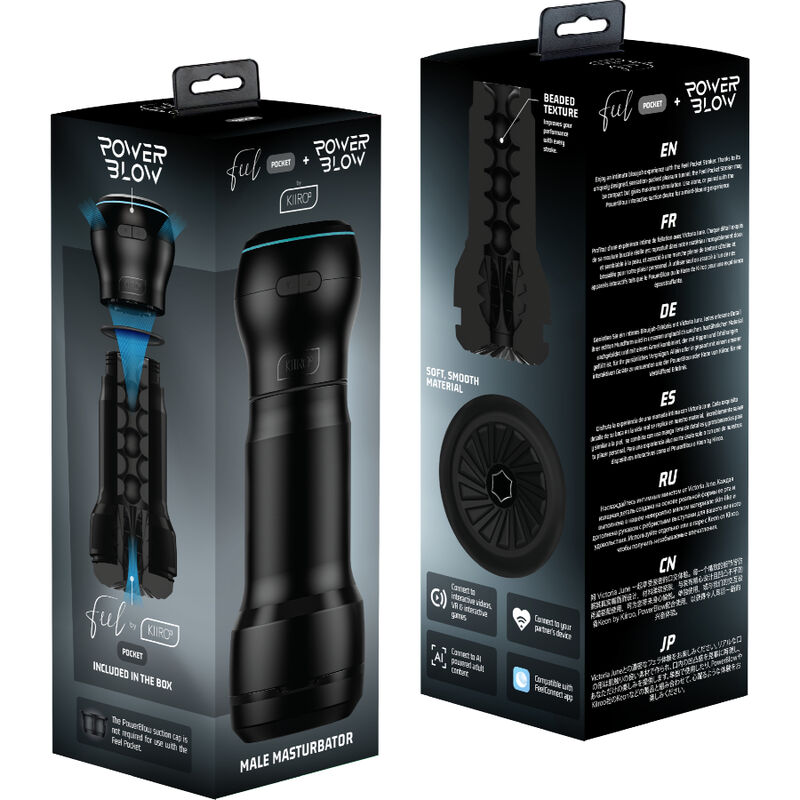 Kiiroo - Feel Pocket Masturbador Masculino Bolsillo + Power Blow 5 Kiiroo - Feel Pocket Masturbador Masculino Bolsillo + Power Blow - Imagen 5