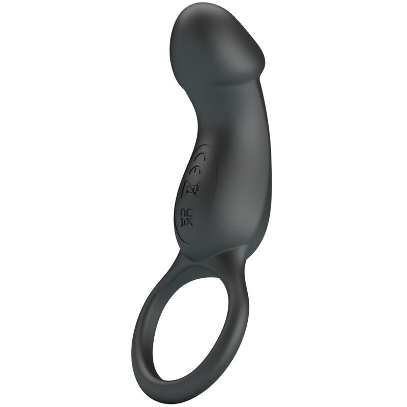 Pretty Love - Trae Anillo Vibrador Con Estimulador Negro 1 Pretty Love - Trae Anillo Vibrador Con Estimulador Negro