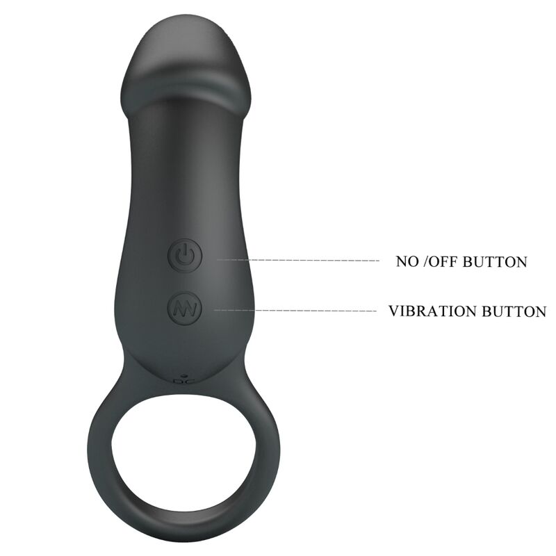 Pretty Love - Trae Anillo Vibrador Con Estimulador Negro 5 Pretty Love - Trae Anillo Vibrador Con Estimulador Negro - Imagen 5