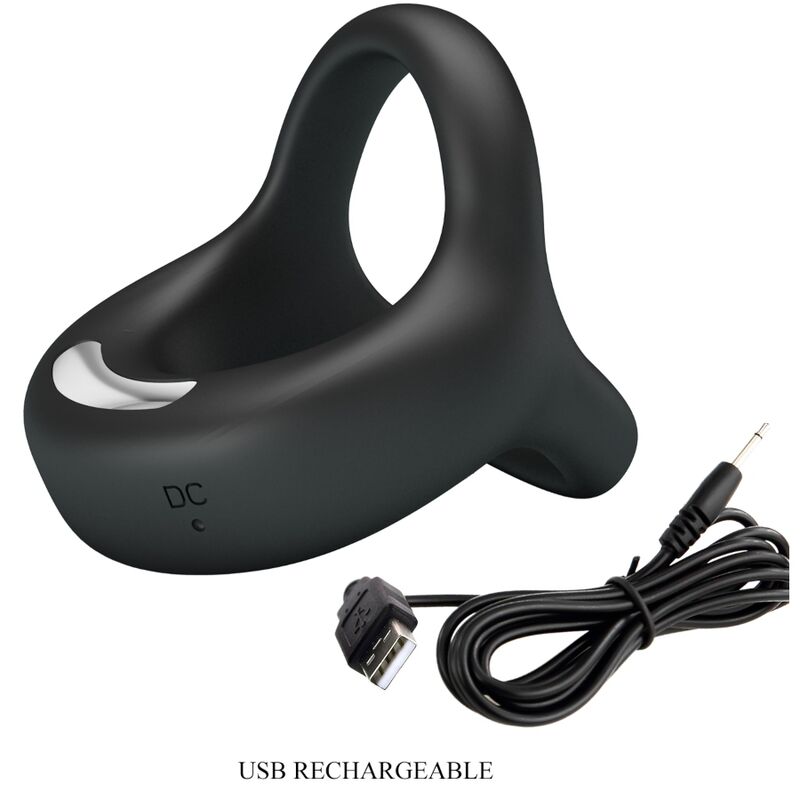 Pretty Love - Elliott Anillo Vibrador Negro 8 Pretty Love - Elliott Anillo Vibrador Negro - Imagen 8
