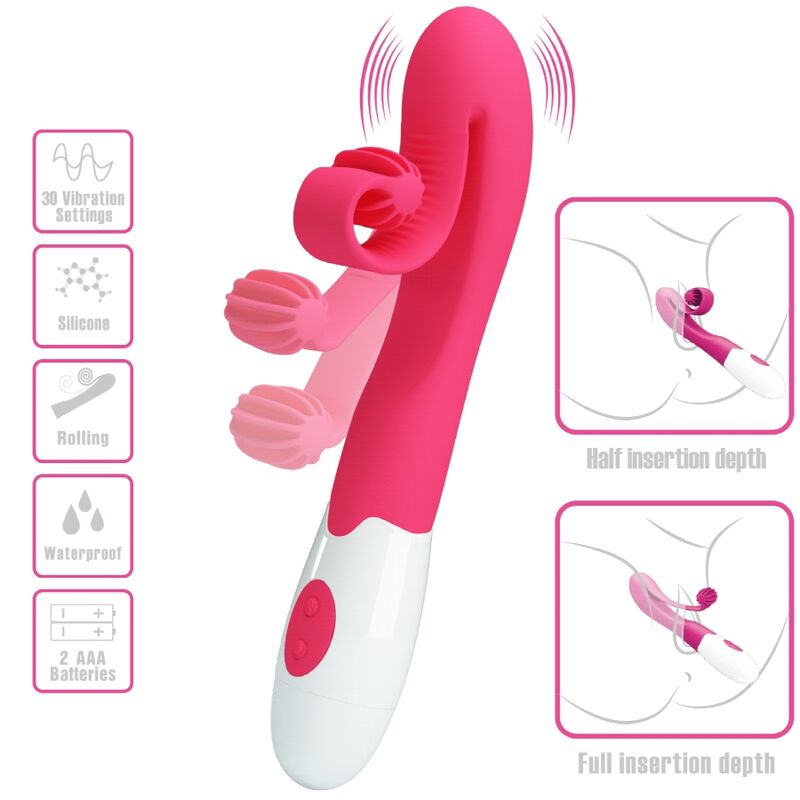 Romance - Vibrador Y Estimulador 30 Velocidades Rosa 5 Romance - Vibrador Y Estimulador 30 Velocidades Rosa - Imagen 5