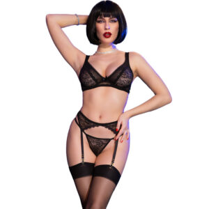 Chilirose - Cr 4692 Set Cuatro Piezas Negro