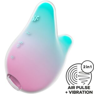 Satisfyer - Mermaid Vibes Estimulador & Vibrador Menta y Rosa