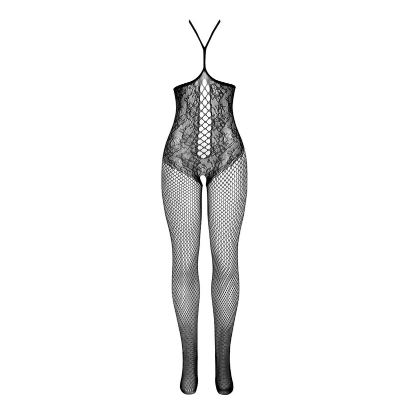 Subblime - 951849 Bodystocking De Rejilla Copa Abierta Y Cuello Halter Negro 4 Subblime - 951849 Bodystocking De Rejilla Copa Abierta Y Cuello Halter Negro - Imagen 4