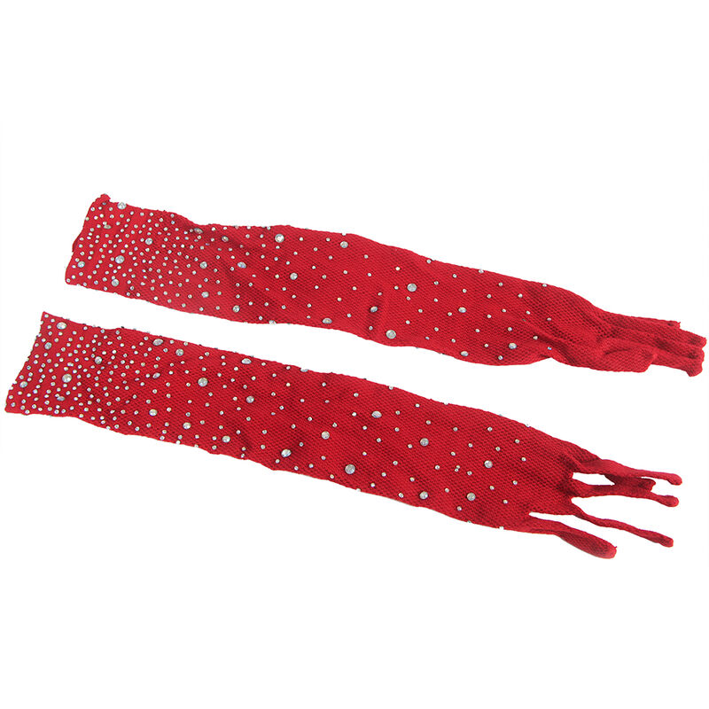 Subblime - 952181 Bodystocking De Rejilla Con Guantes Y Diamantes Rojo 5 Subblime - 952181 Bodystocking De Rejilla Con Guantes Y Diamantes Rojo - Imagen 5