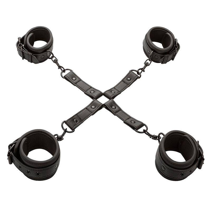 Calexotics - Nocturnal Conector Hog Tie Cuero Ajustable Negro 2 Calexotics - Nocturnal Conector Hog Tie Cuero Ajustable Negro - Imagen 2