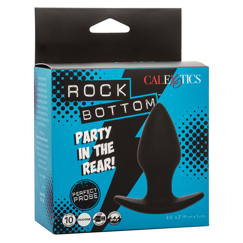 Calexotics - Rock Bottom Perfect Plug Anal 10 Vibraciones Silicona Negro 10 Calexotics - Rock Bottom Perfect Plug Anal 10 Vibraciones Silicona Negro - Imagen 10