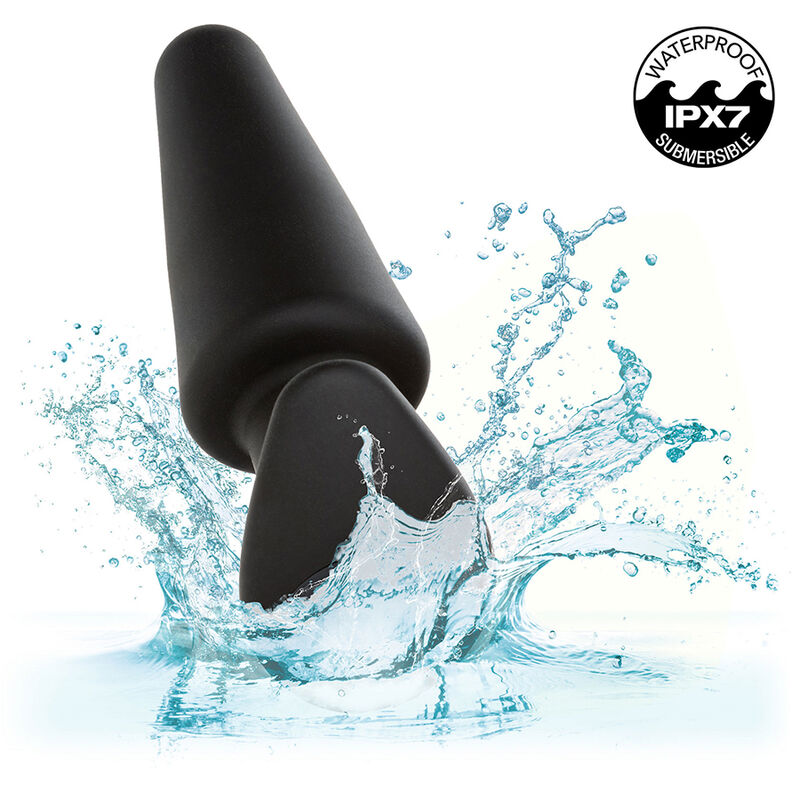 Calexotics - Rock Bottom Plug Anal Cónico 10 Vibraciones Silicona Negro 9 Calexotics - Rock Bottom Plug Anal Cónico 10 Vibraciones Silicona Negro - Imagen 9
