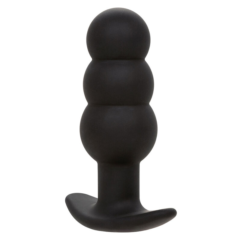 Calexotics - Rock Bottom Plug Anal Con Cuentas 10 Vibraciones Silicona Negro 2 Calexotics - Rock Bottom Plug Anal Con Cuentas 10 Vibraciones Silicona Negro - Imagen 2