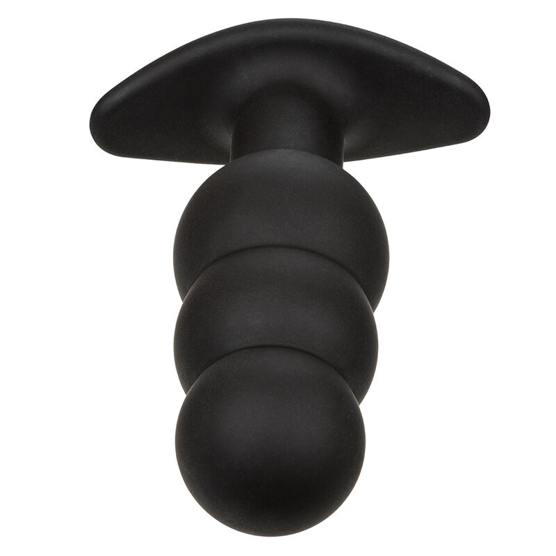 Calexotics - Rock Bottom Plug Anal Con Cuentas 10 Vibraciones Silicona Negro 5 Calexotics - Rock Bottom Plug Anal Con Cuentas 10 Vibraciones Silicona Negro - Imagen 5