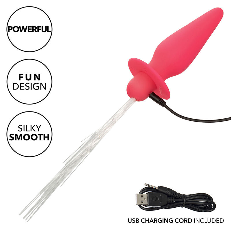 Calexotics - Southern Lights Light Up Plug Anal Con Luces 10 Vibraciones Silicona Rosa 7 Calexotics - Southern Lights Light Up Plug Anal Con Luces 10 Vibraciones Silicona Rosa - Imagen 7