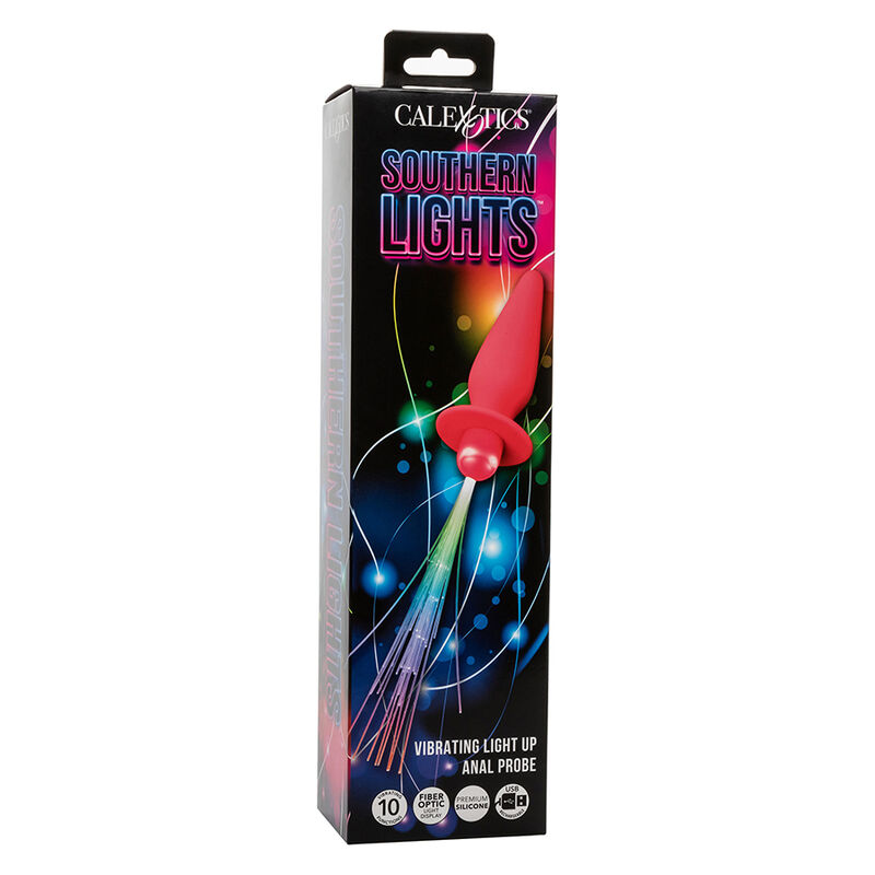 Calexotics - Southern Lights Light Up Plug Anal Con Luces 10 Vibraciones Silicona Rosa 8 Calexotics - Southern Lights Light Up Plug Anal Con Luces 10 Vibraciones Silicona Rosa - Imagen 8