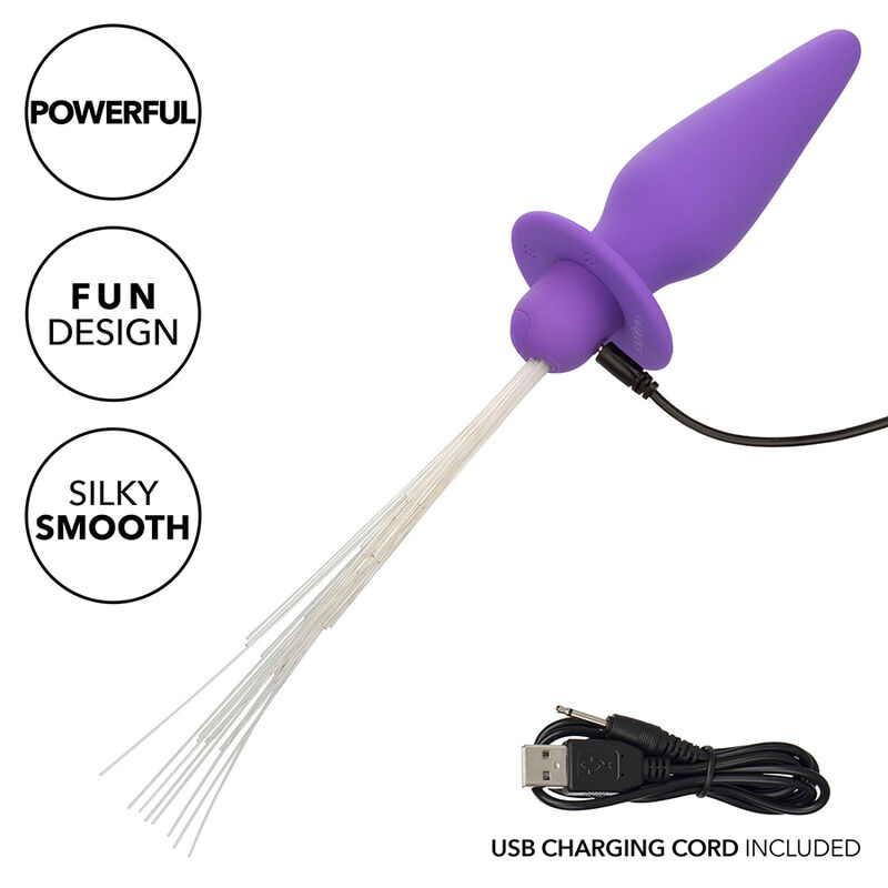 Calexotics - Southern Lights Light Up Plug Anal Con Luces 10 Vibraciones Silicona Violeta 7 Calexotics - Southern Lights Light Up Plug Anal Con Luces 10 Vibraciones Silicona Violeta - Imagen 7