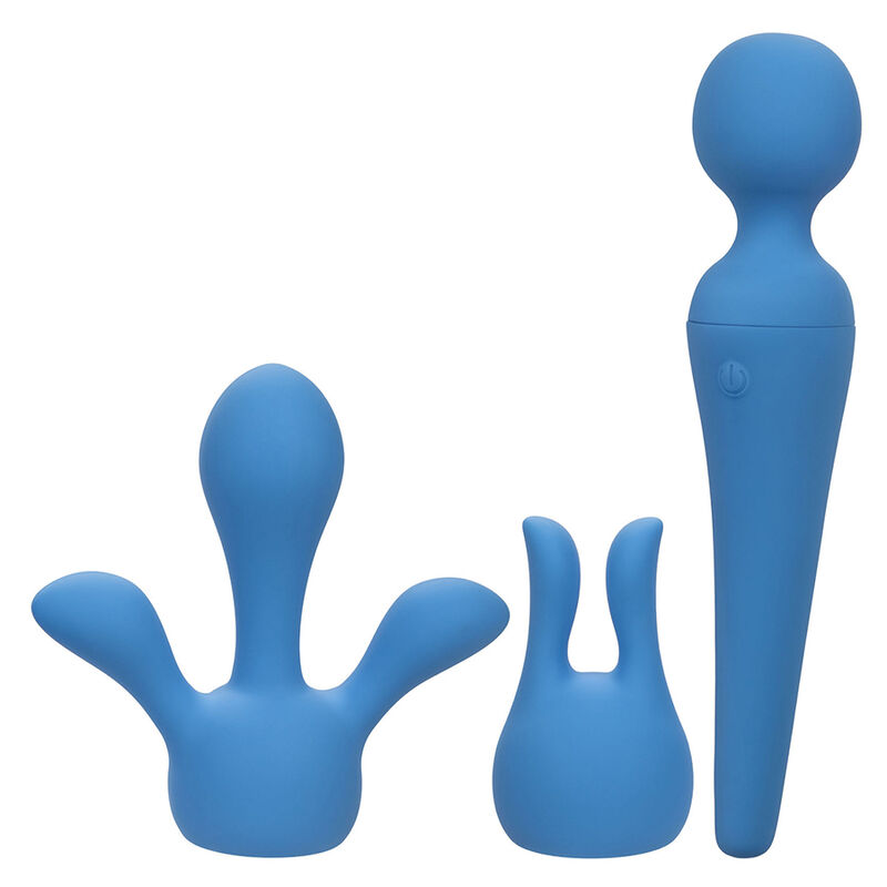 Calexotics - Couture Kit Vibrador Wand 10 Vibraciones Azul 2 Calexotics - Couture Kit Vibrador Wand 10 Vibraciones Azul - Imagen 2