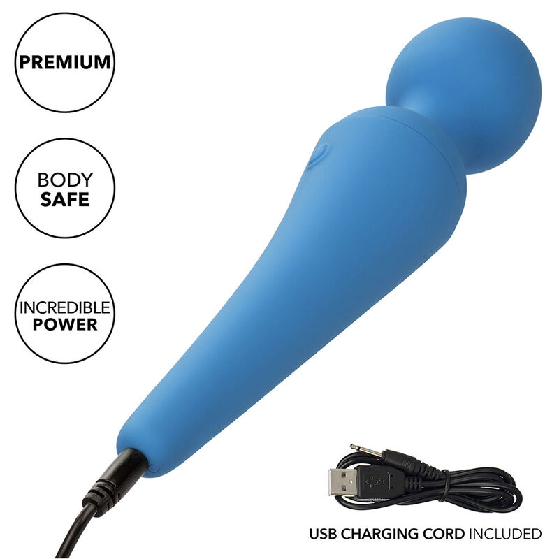 Calexotics - Couture Kit Vibrador Wand 10 Vibraciones Azul 10 Calexotics - Couture Kit Vibrador Wand 10 Vibraciones Azul - Imagen 10