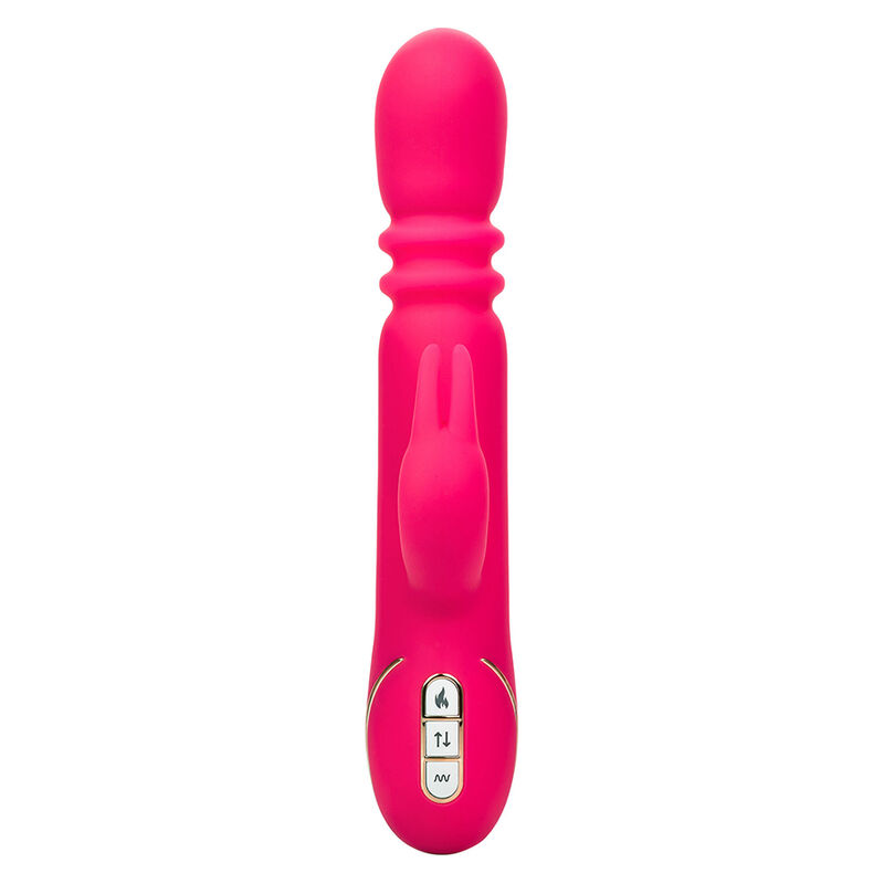 Calexotics - Jack Fantasy Triple Vibrador Calentable Rabbit Rosa 4 Calexotics - Jack Fantasy Triple Vibrador Calentable Rabbit Rosa - Imagen 4