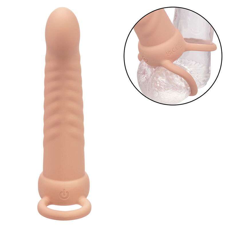 Calexotics - Maxx Doble Penetrador Acanalado 10 Vibraciones Natural 6 Calexotics - Maxx Doble Penetrador Acanalado 10 Vibraciones Natural - Imagen 6