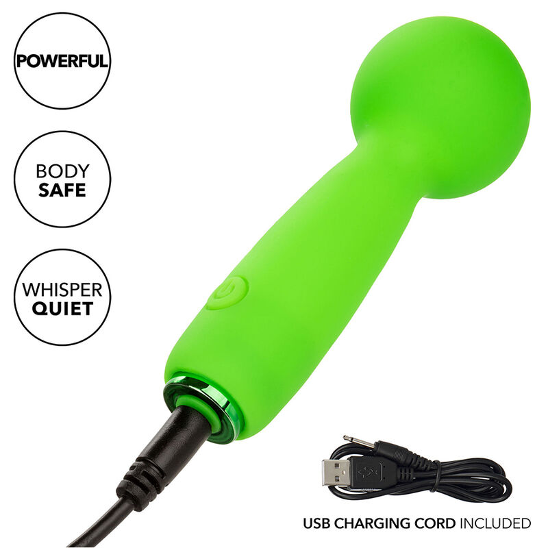 Calexotics - Neon Vibes The Bubbly Vibe Mini Masajeador 10 Vibraciones Verde 8 Calexotics - Neon Vibes The Bubbly Vibe Mini Masajeador 10 Vibraciones Verde - Imagen 8