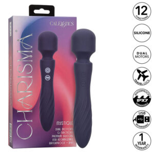Calexotics - Charisma Mystique Masajeador Doble Motor 12 Funciones 21,5 Cm X 4,5 Cm Morado
