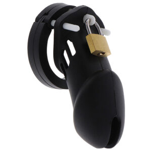 Hidden Desire - Extreme Jaula de Castidad Silicona Talla L Negro